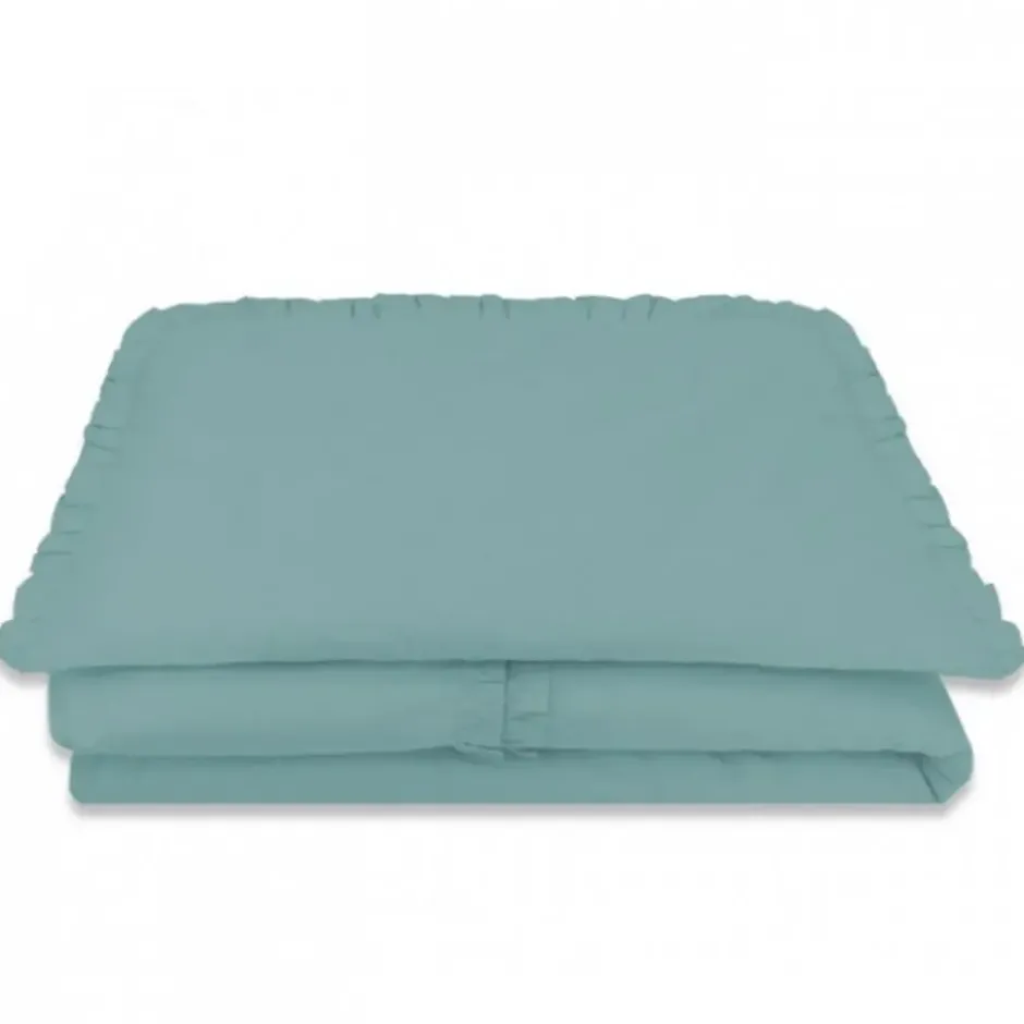 Zavelo Peuter Dekbedovertrek Royal Ruches Groen 120 x 150 cm