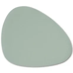 Zeller Glazenonderzetters - 6x stuks - Lederlook groen - 10x12cm