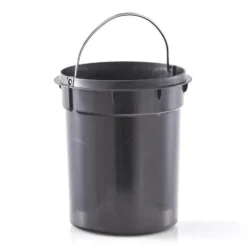 Zeller Pedaalemmer - 3L - zwart - metaal en bamboe - 24 cm