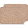 Zeller Placemat - 2x stuks - bruin - kurk - 30 x 20