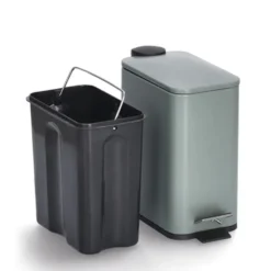 Zeller Prullenbak/pedaalemmer - metaal/kunststof - 5L - soft close