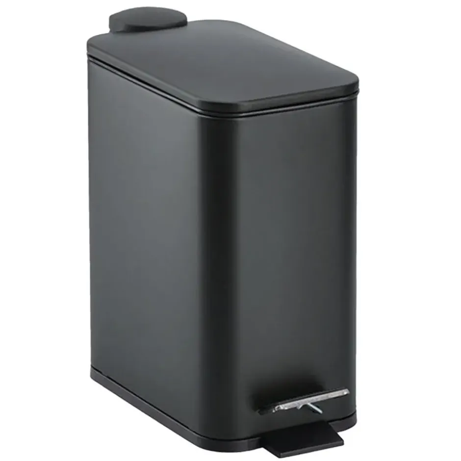 Zeller Prullenbak/pedaalemmer - metaal/kunststof - 5L - softclose