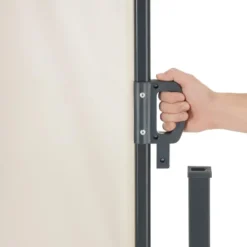 Zijmarkies Uittrekbare Zonwering Beige 300cm Staal Gepoedercoat - Schaduwwering