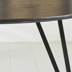 Zwart ovale eettafel Cesar 230x100 cm - Mangohout - Zwart