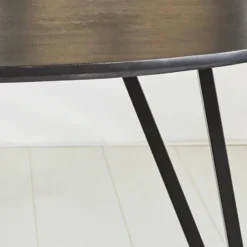 Zwart ovale eettafel Cesar 230x100 cm - Mangohout - Zwart
